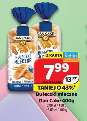 Bułeczki mleczne Dan Cake promocja w Delfin
