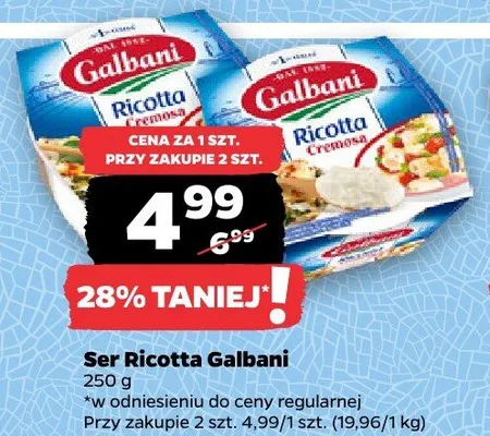 Ser Ricotta Galbani promocja w Netto