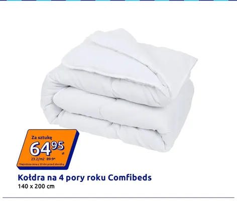 Kołdra na 4 pory roku Comfibeds 140x200 cm promocja w Action