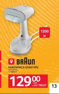 Parownica Braun promocja w Selgros