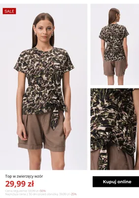 Top w zwierzęcy wzór Greenpoint promocja w Greenpoint