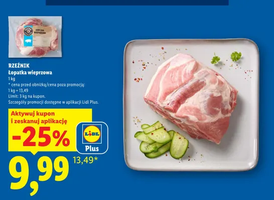 Łopatka wieprzowa Rzeźnik promocja w Lidl