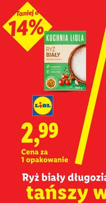 Ryż biały długoziarnisty Kuchnia Lidla promocja w Lidl