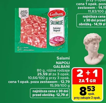 Salami Napoli Galbani promocja w Carrefour