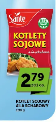 Kotlet sojowy a'la schabowy Sante promocja w ABC