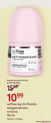 Antyperspirant w kulce so!flow by Vis Plantis promocja w Rossmann