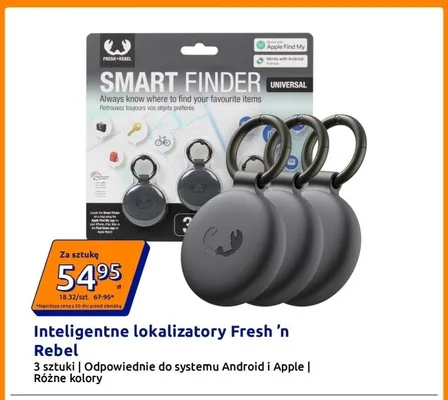 Inteligentne lokalizatory Fresh 'n Rebel 3-pak promocja w Action