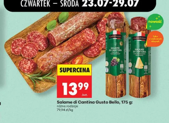 Salame di Cantina Gusto Bello promocja w Biedronka