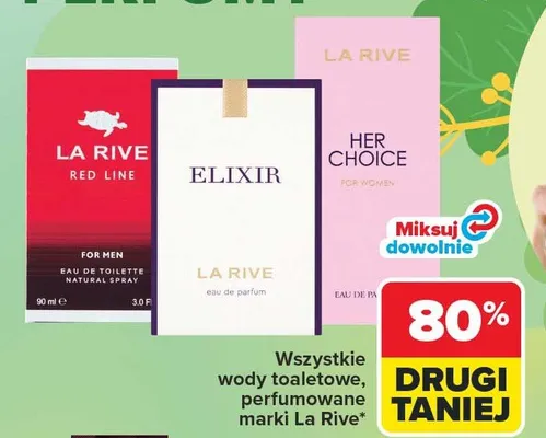 Wody toaletowe, perfumowane Red Line, Elixir, Her Choice promocja w Carrefour