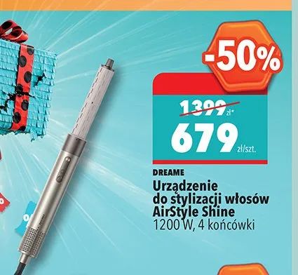 Urządzenie do stylizacji włosów DREAME AirStyle Shine 1200W 4 końcówki promocja w Biedronka
