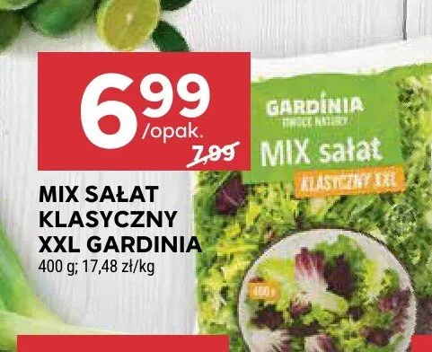 Mix sałat klasyczny XXL Gardinia promocja w Stokrotka
