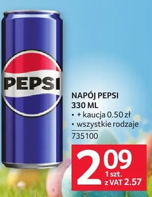 Napój Pepsi 330ML promocja w Selgros