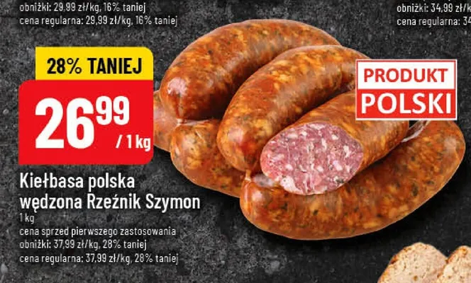 Kiełbasa polska wędzona Rzeźnik Szymon promocja w POLOmarket