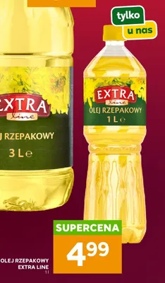 Olej rzepakowy Extra Line promocja w Stokrotka