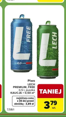 Piwo Lech Premium promocja w Carrefour Express