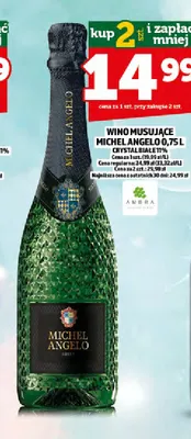 Wino musujące Michel Angelo Crystal białe promocja w TOPAZ