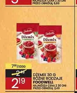 Dżemix Delecta 2:1 promocja w Wafelek