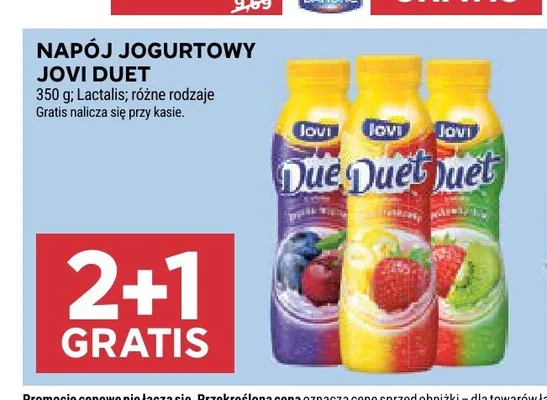 Napój jogurtowy Jovi Duet promocja w Stokrotka