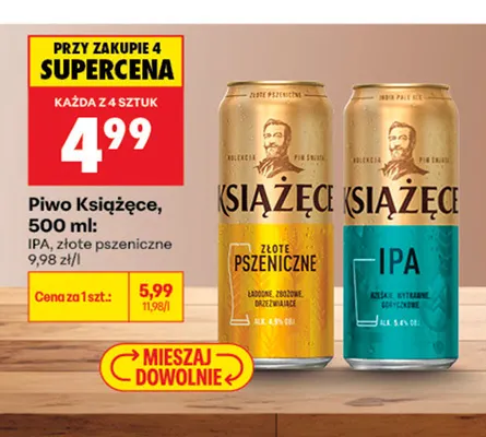 Piwo Książęce IPA promocja w Biedronka