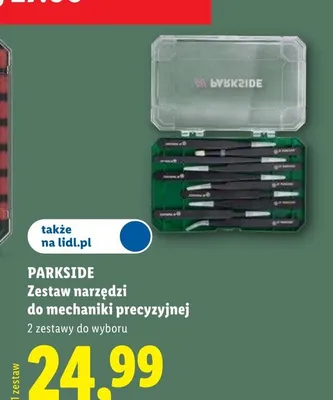 Zestaw narzędzi do mechaniki precyzyjnej Parkside promocja w Lidl