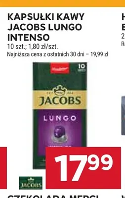 Kapsułki kawy Jacobs Lungo Intenso promocja w Stokrotka