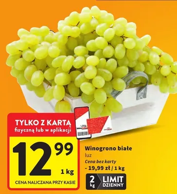 Winogrono białe luz promocja w Intermarche
