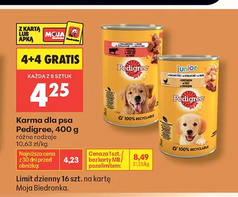 Karma dla psa Pedigree promocja w Biedronka