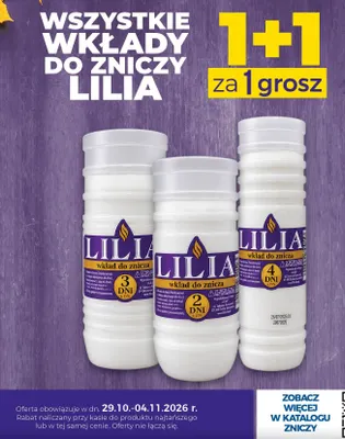 Wkłady do zniczy Lilia promocja w TOPAZ