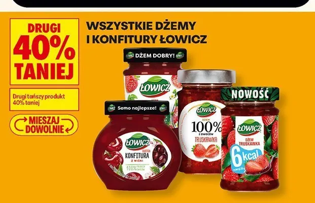 Dżemy i konfitury Łowicz promocja w Biedronka