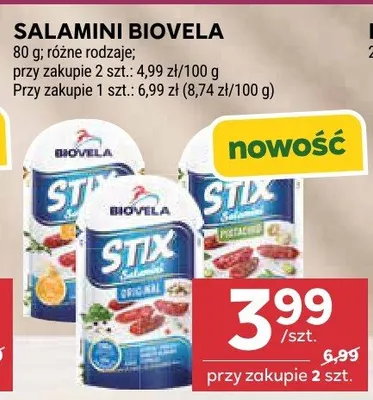 Salamini różne rodzaje promocja w Stokrotka