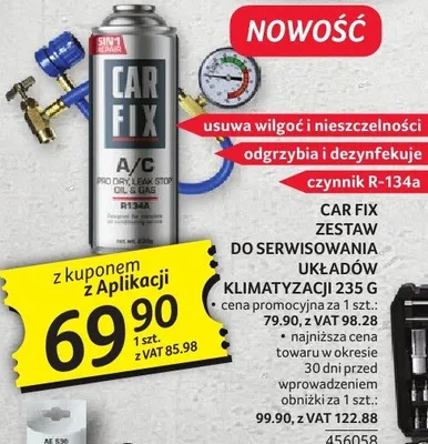 Zestaw do klimatyzacji DR FIX ZESTAW DO SERWISOWANIA KLIMATYZACJI 235 G promocja w Selgros
