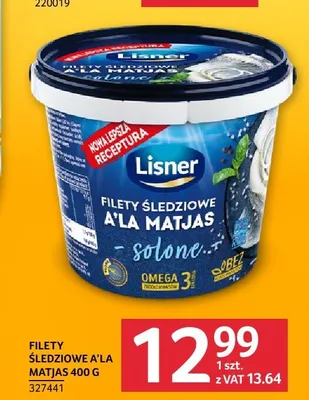 Filety śledziowe a'la Matjas Lisner promocja w Selgros