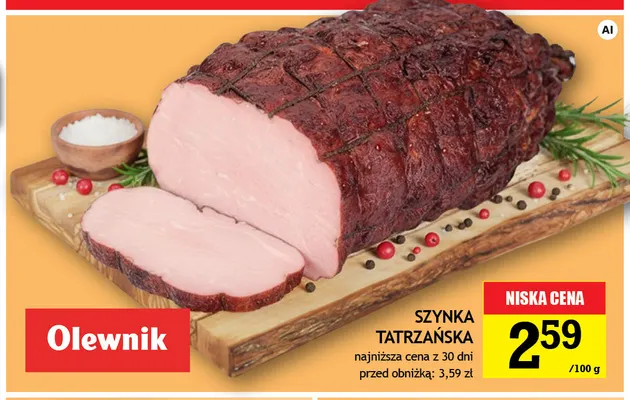 Szynka Tatrzańska Olewnik promocja w Gram Market