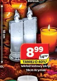 Wkład ledowy akryl 18 cm Krymax promocja w Delfin