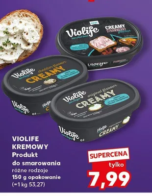 Krem roślinny do smarowania Violife Creamy Strawberry promocja w Kaufland