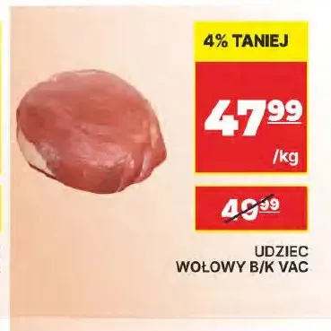 Udziec wołowy bez kości promocja w API Market