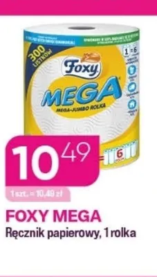 Ręcznik papierowy FOXY MEGA promocja w Drogerie Koliber