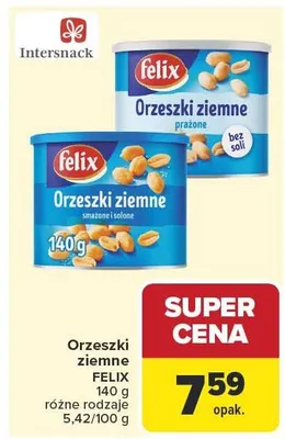 Orzeszki ziemne prażone promocja w Carrefour
