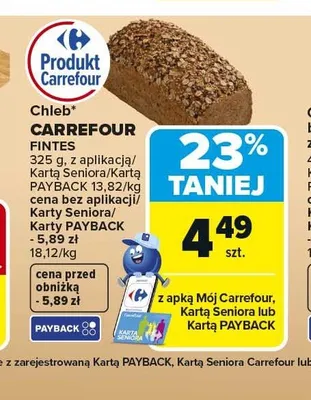 Chleb FINTES CARREFOUR promocja w Carrefour Market