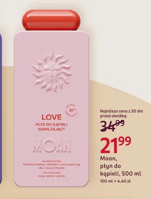 Płyn do kąpieli Moan Love promocja w Rossmann