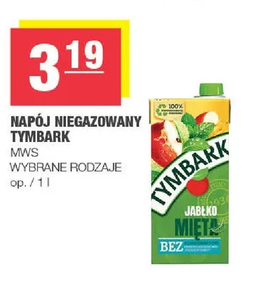 Napój niegazowany Tymbark Jabłko Mięta promocja w SPAR