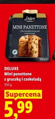 Mini panettone z gruszką i czekoladą Deluxe promocja w Lidl