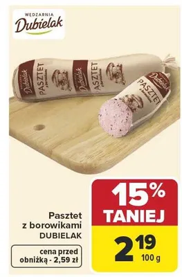 Pasztet z borowikami Dubielak promocja w Carrefour Market