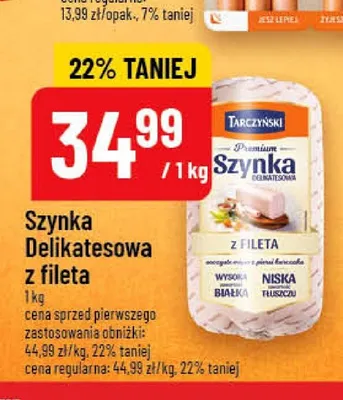 Szynka Delikatesowa z Fileta Tarczyński promocja w POLOmarket