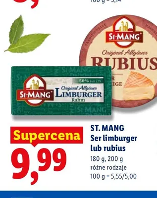 Ser rubius St. Mang promocja w Lidl