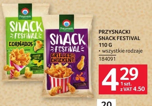 Przekąski Snack Festival 110 g promocja w Selgros