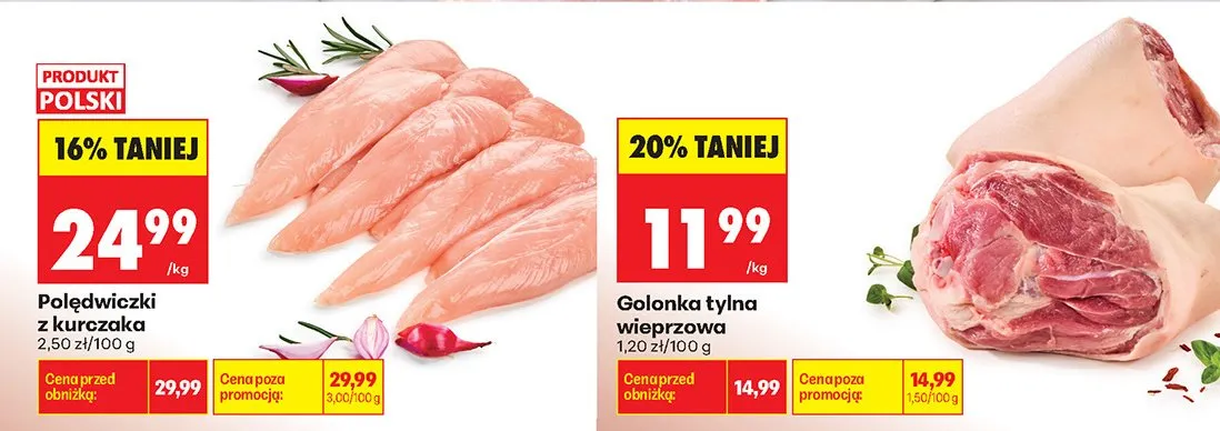 Golonka tylna wieprzowa promocja w Biedronka