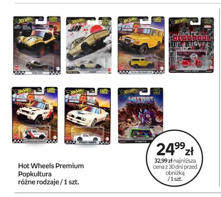Samochodzik Hot Wheels Premium Popkultura promocja w Empik