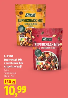 Supersnack Mix z miechunką lub z jagodami goji różne rodzaje promocja w Lidl