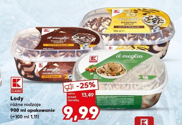 Lody Nocciolato K-Classic Il Meglio promocja w Kaufland